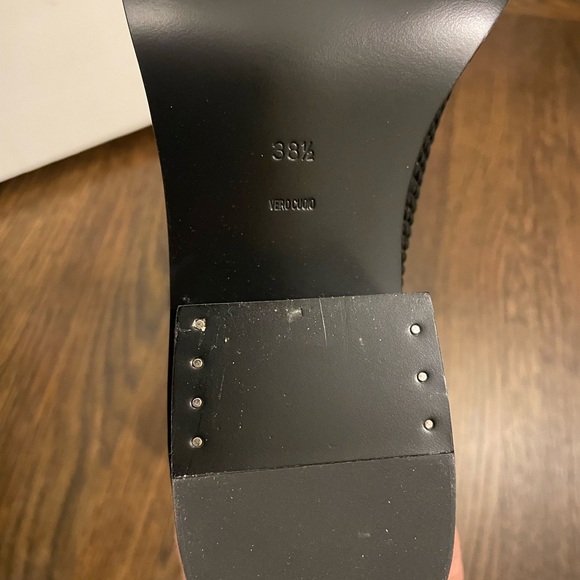 Alexander Wang black woven Kori stretch boots, size 38.5. New in box. - Picture 6 of 10